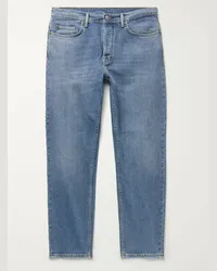 Acne Studios Jeans slim-fit a gamba affusolata in denim stretch River Blu