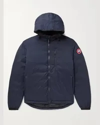 Canada Goose Piumino slim-fit in nylon ripstop con cappuccio Lodge Blu