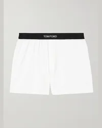 Tom Ford Boxer in cotone stretch Bianco