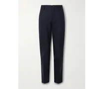 Pantaloni slim-fit in lana jacquard