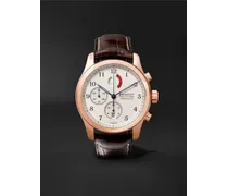 America's Cup Regatta Automatic Chronograph 43mm Rose Gold and Alligator Watch, Ref. No. AC-R/RG
