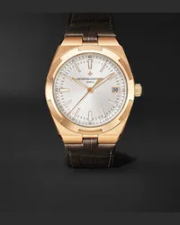 Vacheron Constantin Orologio automatico 41 mm in oro rosa 18 carati con cinturino in pelle Overseas, N. rif. 4500V/000R-B127 Oro