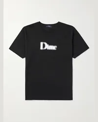 Dime T-shirt in jersey di cotone con logo Nero