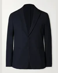 Theory Blazer in tessuto ponte Clinton Precision Blu