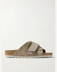 Birkenstock Sandali in camoscio con finiture in nubuck Kyoto Neutri