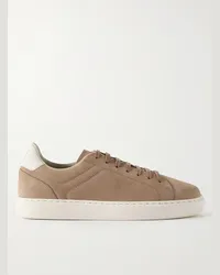 Brunello Cucinelli Sneakers in nubuck Marrone