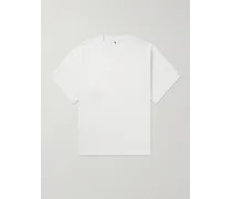 T-shirt in jersey di cotone con logo ricamato Solo Swoosh