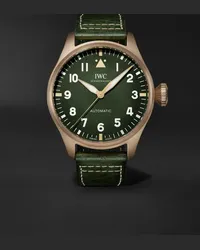 IWC Orologio automatico 43 mm in bronzo con cinturino in pelle Big Pilot’s Spitfire, N. rif. IW329702 Verde