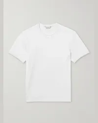 Club Monaco T-shirt in jersey di cotone mercerizzato Refined Bianco