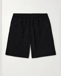 Beams Plus Shorts a gamba larga in nylon ripstop Nero