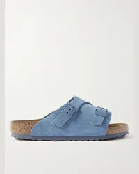 Birkenstock Sandali in camoscio Zürich Blu