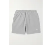 Shorts a gamba dritta in jersey di misto cotone con logo ricamato Solo Swoosh