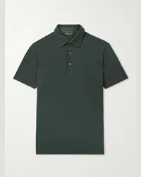 Loro Piana Polo in cotone piqué Verde