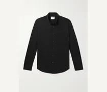 Camicia slim-fit in twill di cotone con collo button-down Arne
