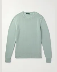 Incotex Pullover slim-fit in cotone Zanone Verde