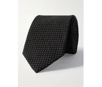 Cravatta in misto seta jacquard metallizzato, 8 cm