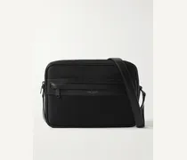 Camp Leather-Trimmed ECONYL Messenger Bag