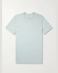 Rick Owens T-shirt slim-fit in jersey di cotone Level Blu