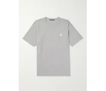 T-shirt in jersey di cotone con logo applicato Nash