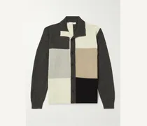 MR P. Camicia in misto cashmere e lana vergine color-block Grigio