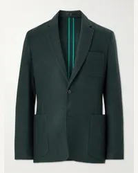 Paul Smith Blazer in lana spazzolata Verde