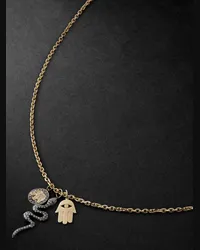 Sydney Evan Collana in oro, argento e diamanti Elephant Small Oro