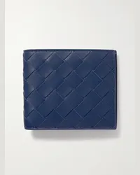 Bottega Veneta Portafoglio in pelle Intrecciato Blu