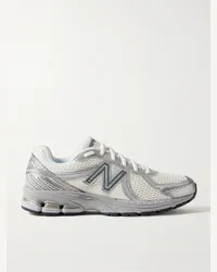 New Balance Sneakers in gomma e mesh 860v2 Ceres Argento