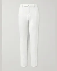 Incotex Pantaloni slim-fit in lino Bianco