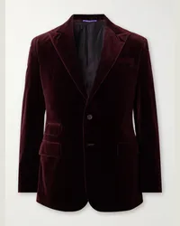 Ralph Lauren Giacca da smoking in velluto di cotone Bordeaux