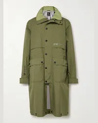 Moncler Parka in GORE-TEX PACLITE® con logo applicato e cappuccio Verde