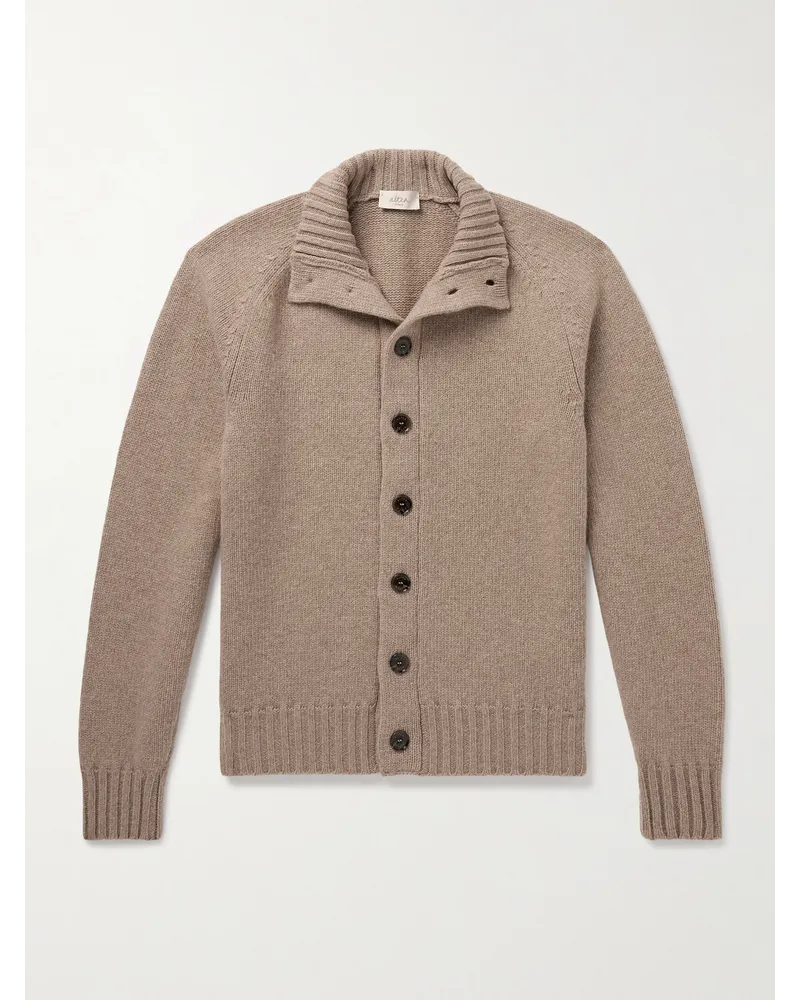 Altea Cardigan in lana vergine Marrone