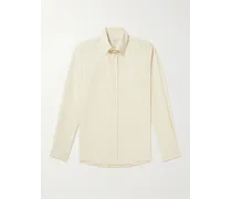 Camicia in velluto a coste di cotone con collo button-down