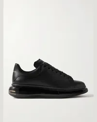 Alexander McQueen Sneakers in pelle con suola oversize Nero