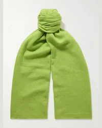 The Elder Statesman Sciarpa in cashmere Verde