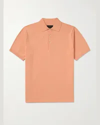 Beams Plus Polo in cotone Arancione