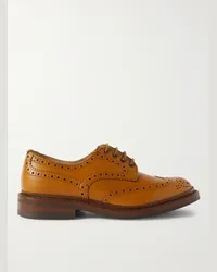 Tricker's Brogue in pelle Bourton Marrone