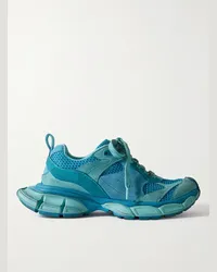 Balenciaga Sneakers in tessuto scamosciato e mesh effetto consumato 3XL Blu