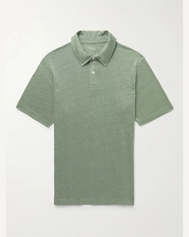 Hartford Polo in lino Verde