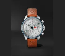 Cronografo automatico 44 mm in acciaio inossidabile con cinturino in pelle Mille Miglia GTS Limited Edition, N. rif. 168571-3010