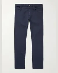 Ralph Lauren Pantaloni slim-fit a gamba dritta in cotone stretch Blu