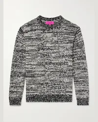 The Elder Statesman Pullover in cotone bicolore Nora Nero