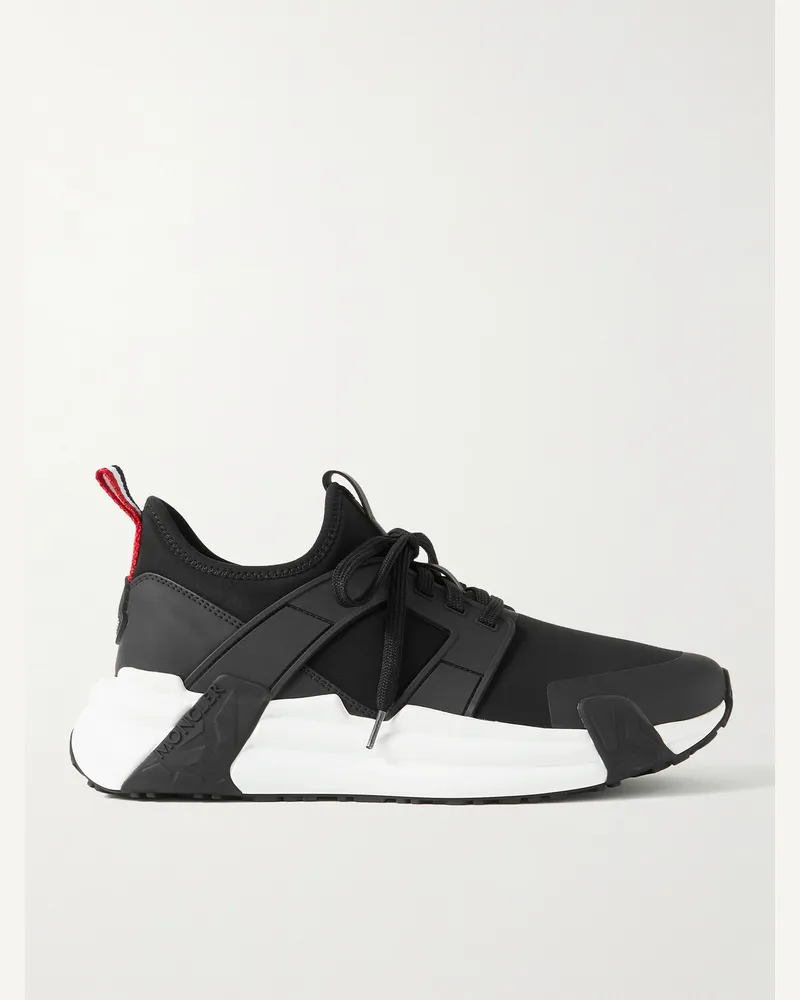 Moncler Sneakers in neoprene con finiture in gomma e pelle Lunarove Nero