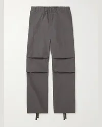 John Elliott + Co Pantaloni a gamba dritta in misto cotone e nylon Himalayan Grigio