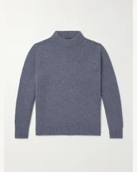 Brioni Pullover in cashmere con collo a lupetto Blu