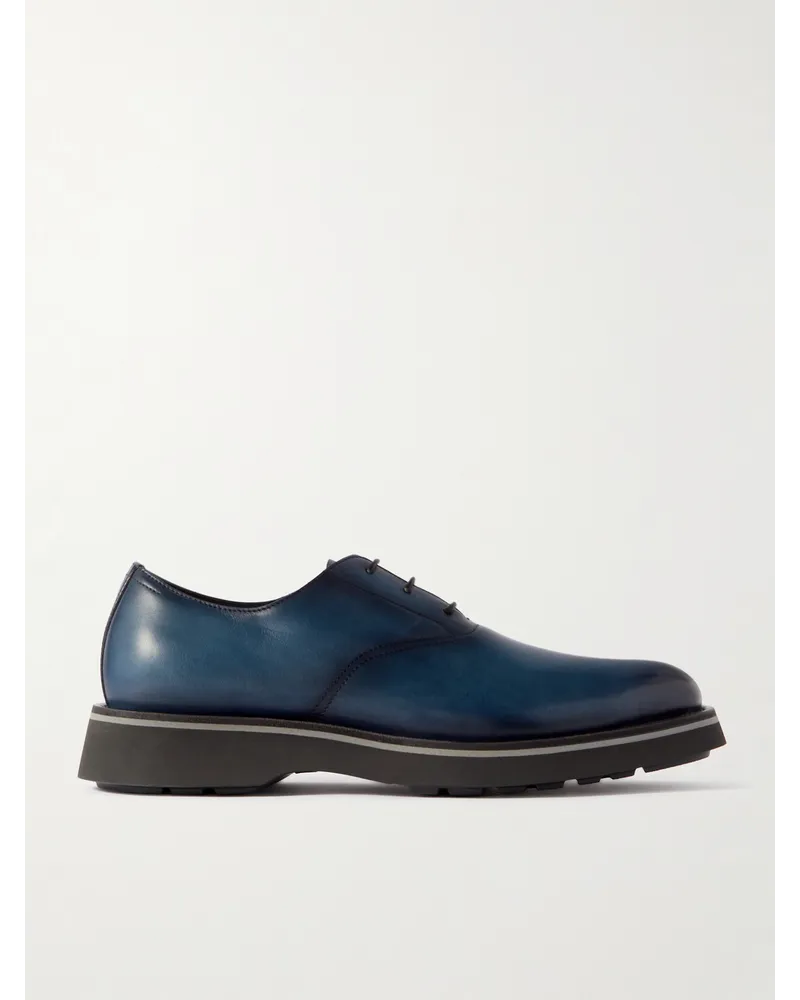 Berluti Scarpe Oxford in pelle Venezia Alessandro Blu