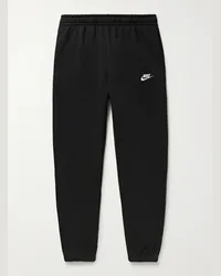 Nike Sportswear Club Tapered Cotton-Blend Jersey Sweatpants Nero