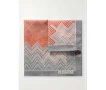 Fazzoletto da taschino in cotone stampato