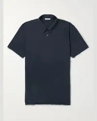 James Perse Polo in jersey di cotone Supima Blu