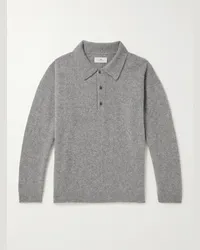 SSAM Polo in cashmere spazzolato Grigio